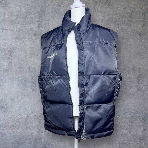 Pangaia Men’s Ski Vest Gilet Size Small 100% Recycled Materials Winter Snow Navy - Picture 1 of 12